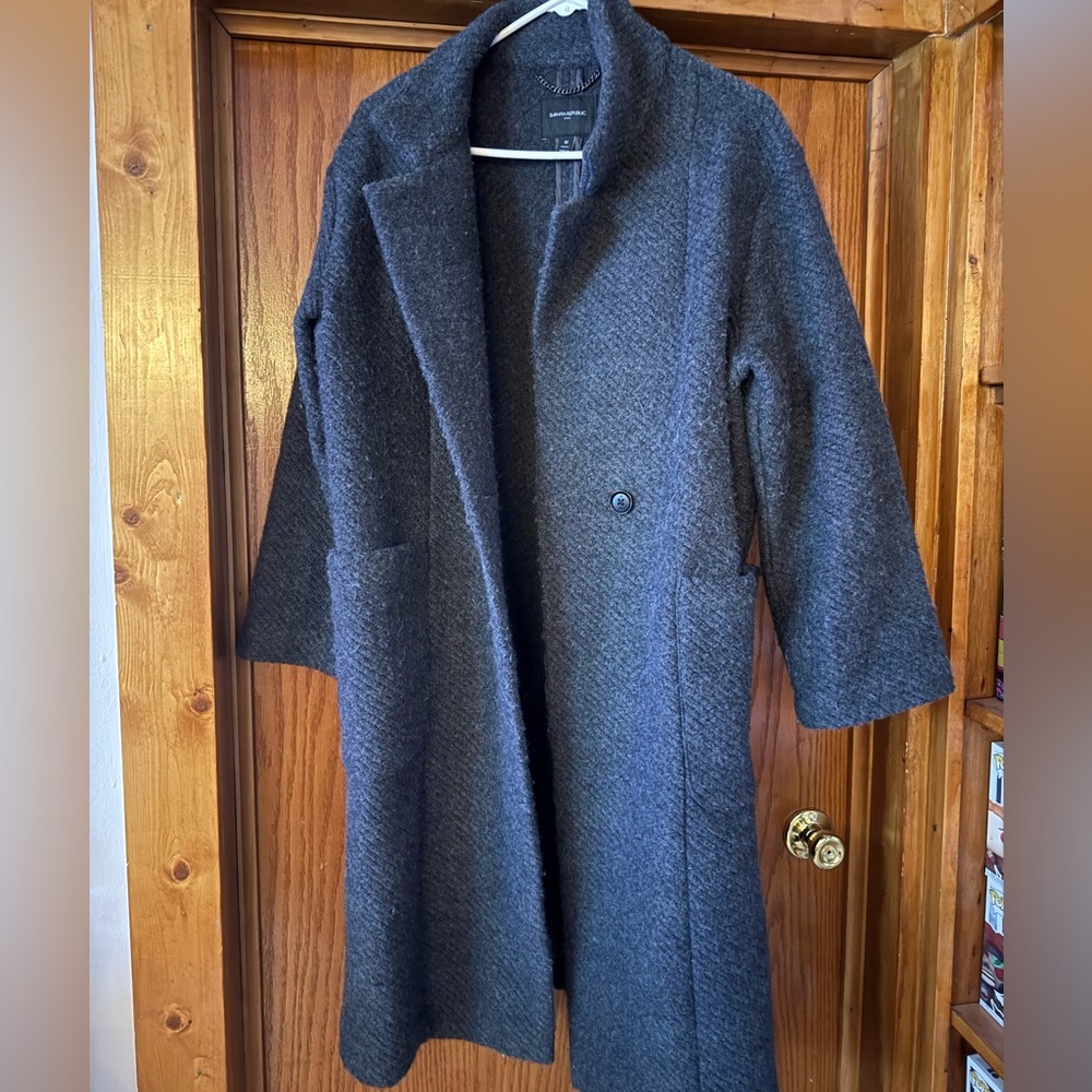 Banana Republic Charcoal Trench Coat